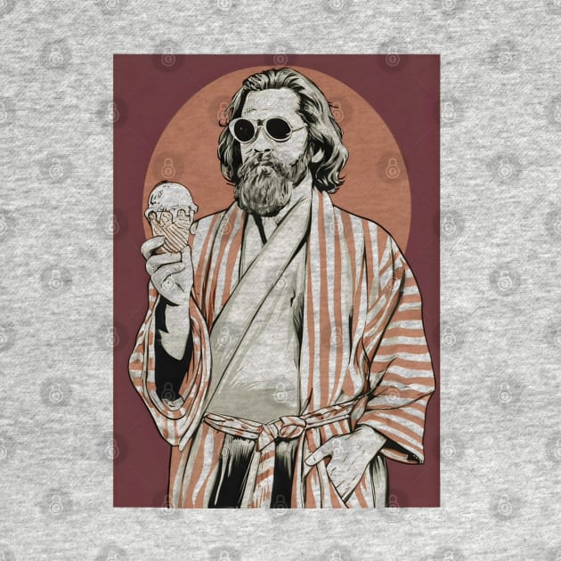 The big lebowski the dude and ice cream by Aldrvnd